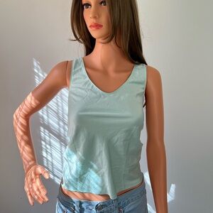 Victoria's Secret y2k style silk mint green tank top